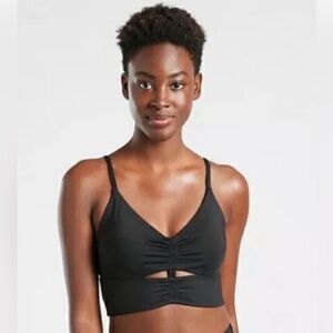Athleta Villa Bra Cup Bikini Top Black 34 B/C NWT